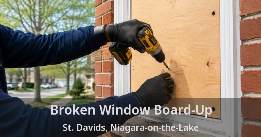 Broken Window Board-Up St. Davids, Niagara-on-the-Lake - ON