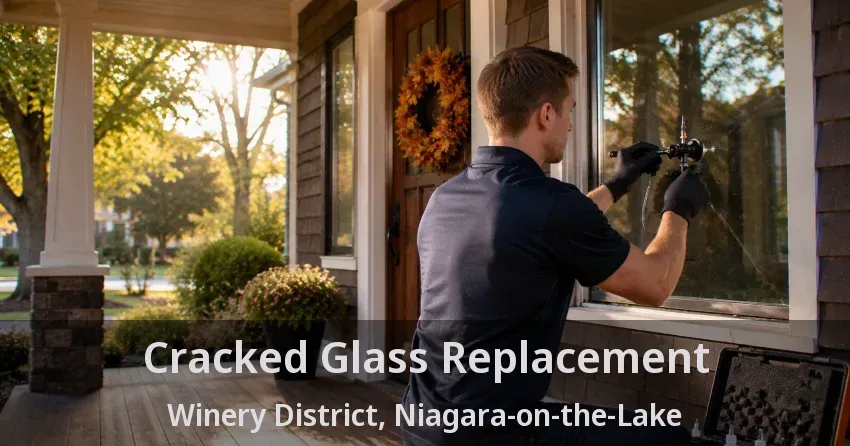 Cracked Glass Replacement Winery District, Niagara-on-the-Lake - ON