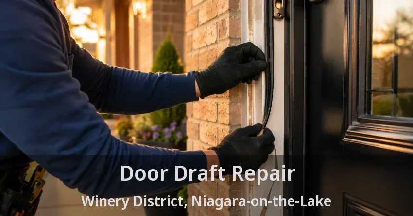 Door Draft Repair Winery District, Niagara-on-the-Lake - ON