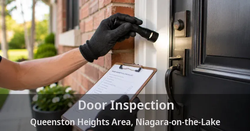 Door Inspection Queenston Heights Area, Niagara-on-the-Lake - ON
