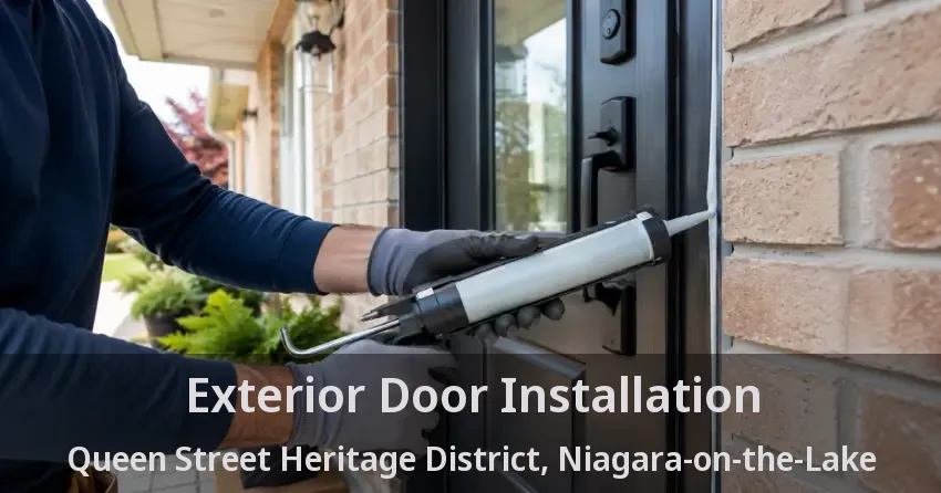 Exterior Door Installation Queen Street Heritage District, Niagara-on-the-Lake - ON