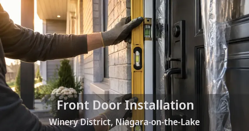 Front Door Installation Winery District, Niagara-on-the-Lake - ON
