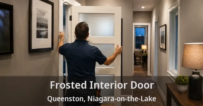Frosted Interior Door Queenston, Niagara-on-the-Lake - ON