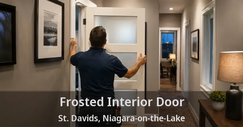 Frosted Interior Door St. Davids, Niagara-on-the-Lake - ON