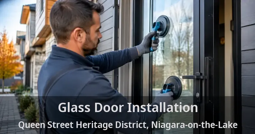 Glass Door Installation Queen Street Heritage District, Niagara-on-the-Lake - ON