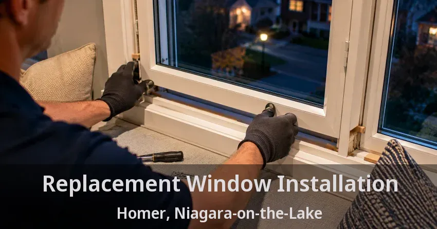 Replacement Window Installation Homer, Niagara-on-the-Lake - ON
