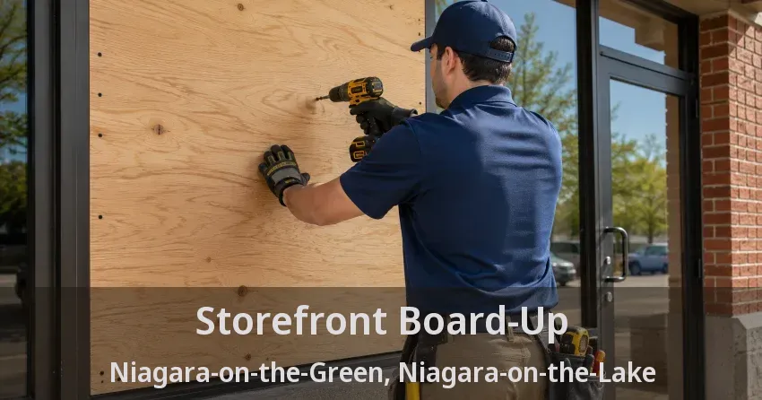 Storefront Board-Up Niagara-on-the-Green, Niagara-on-the-Lake - ON