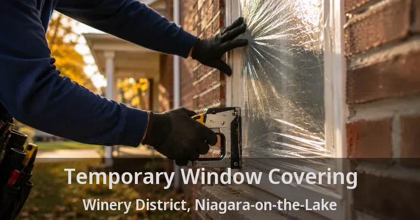 Temporary Window Covering Winery District, Niagara-on-the-Lake - ON