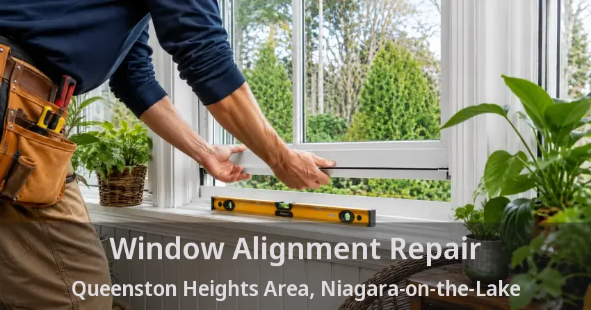 Window Alignment Repair Queenston Heights Area, Niagara-on-the-Lake - ON