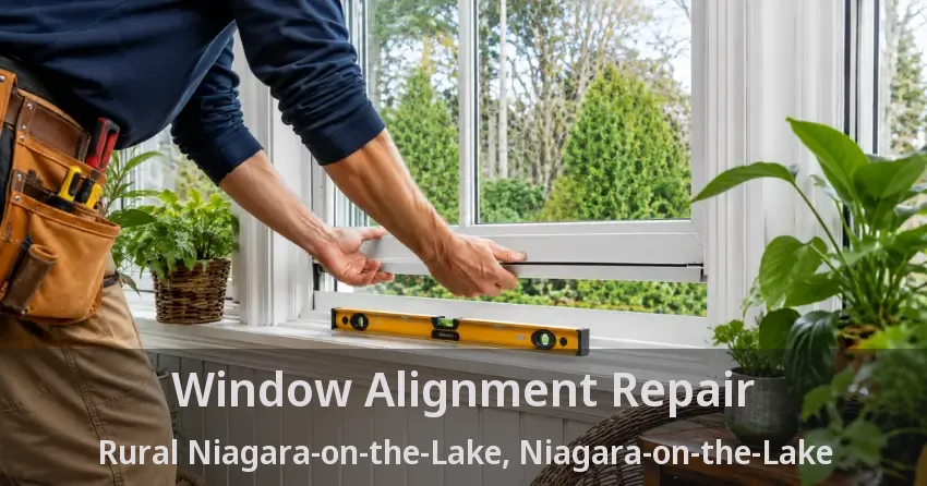 Window Alignment Repair Rural Niagara-on-the-Lake, Niagara-on-the-Lake - ON