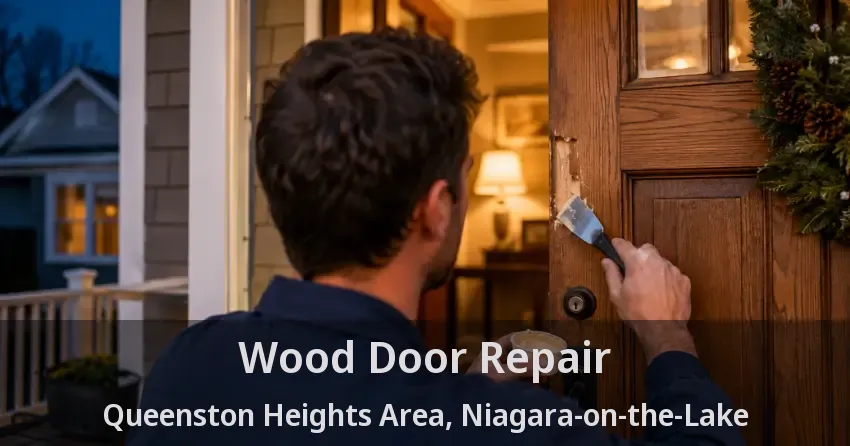 Wood Door Repair Queenston Heights Area, Niagara-on-the-Lake - ON