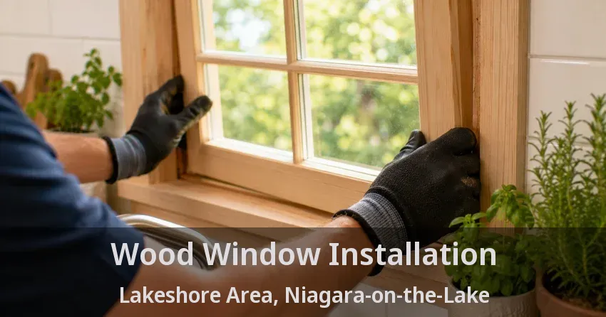 Wood Window Installation Lakeshore Area, Niagara-on-the-Lake - ON