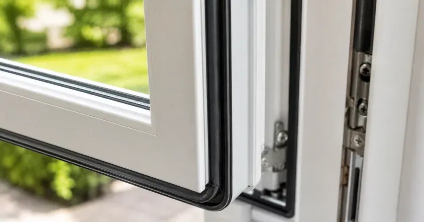 casement window cranked fully open in a Garrison Village, Niagara-on-the-Lake home