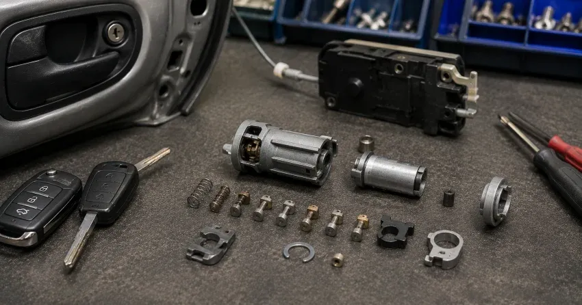 technician testing a car key fob during Car Lock Repair Village of Virgil, Niagara-on-the-Lake