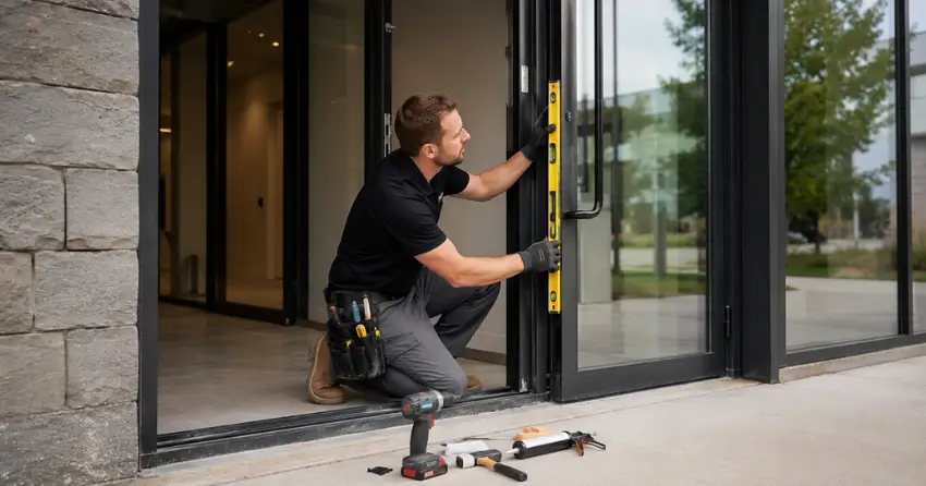 commercial glass door frame installation Queenston Heights Area, Niagara-on-the-Lake