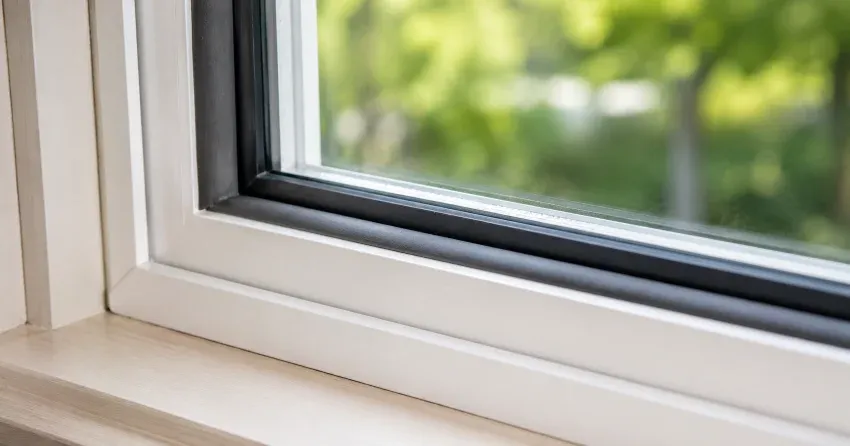 technician inspecting window weatherstripping for drafty window repair Queenston, Niagara-on-the-Lake